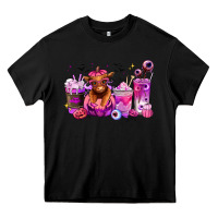 Black Halloween Heifer coffee cups Heavy Core Tee - RanaPortraitStore