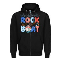 Black were just here to rock the boat Zipper Hoodie - MaliasSmallBusiness