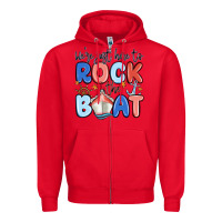 Red were just here to rock the boat Zipper Hoodie - MaliasSmallBusiness