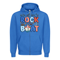 True Royal were just here to rock the boat Zipper Hoodie - MaliasSmallBusiness