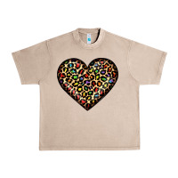 French Oak pride leopard heart Urban Heavy Tee - JahusDesignShop