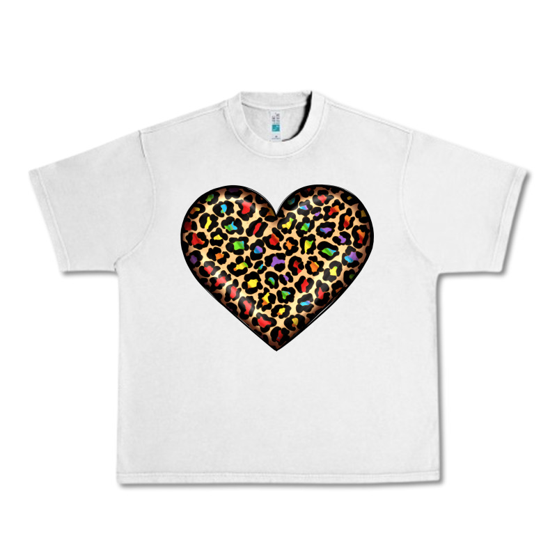 Pride Leopard Heart Urban Heavy Tee by JahusDesignShop | Teevron