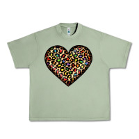 Oil Green pride leopard heart Urban Heavy Tee - JahusDesignShop