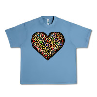 Pebble Blue pride leopard heart Urban Heavy Tee - JahusDesignShop
