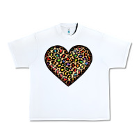 White pride leopard heart Urban Heavy Tee - JahusDesignShop