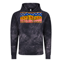 Cloud Black usa flag sunflowers license plate Vintage Hoodie - HRA Design Shop