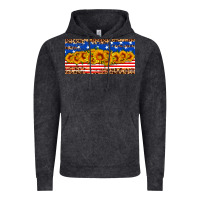 Vintage Black usa flag sunflowers license plate Vintage Hoodie - HRA Design Shop