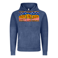 Vintage Denim usa flag sunflowers license plate Vintage Hoodie - HRA Design Shop