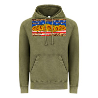 Vintage Olive usa flag sunflowers license plate Vintage Hoodie - HRA Design Shop