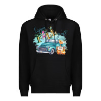 Black Happy Fall YALL Pumpkin Truck Shirt Premium Hoodie - Bettercallsaul