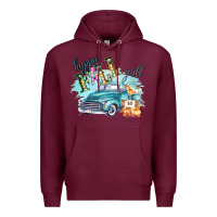 Burgundy Happy Fall YALL Pumpkin Truck Shirt Premium Hoodie - Bettercallsaul
