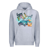 Heather Grey Happy Fall YALL Pumpkin Truck Shirt Premium Hoodie - Bettercallsaul