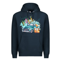 Navy Happy Fall YALL Pumpkin Truck Shirt Premium Hoodie - Bettercallsaul