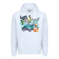 White Happy Fall YALL Pumpkin Truck Shirt Premium Hoodie - Bettercallsaul