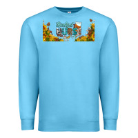 Ocean Blue thankful nurse fall libbey glass Premium Sweatshirt - BundleAndBundleShop