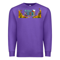 Purple thankful nurse fall libbey glass Premium Sweatshirt - BundleAndBundleShop