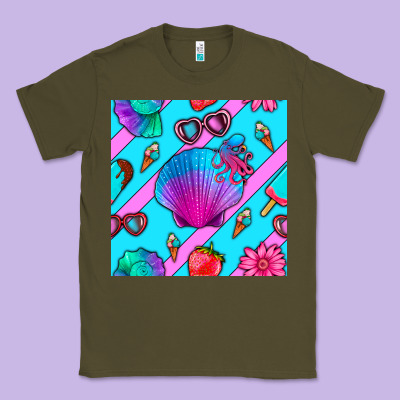 Sea Shell Classic Tee Designed By Bundleandbundleshop