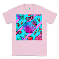 Bubblegum Pink sea shell Classic Tee - BundleAndBundleShop