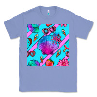 Colony Blue sea shell Classic Tee - BundleAndBundleShop