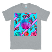 Heather Grey sea shell Classic Tee - BundleAndBundleShop