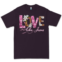 Plum love like jesus Premium Tee - texasbilliewilder