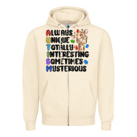 Sandshell always unique autism Zipper Hoodie - MaliasSmallBusiness