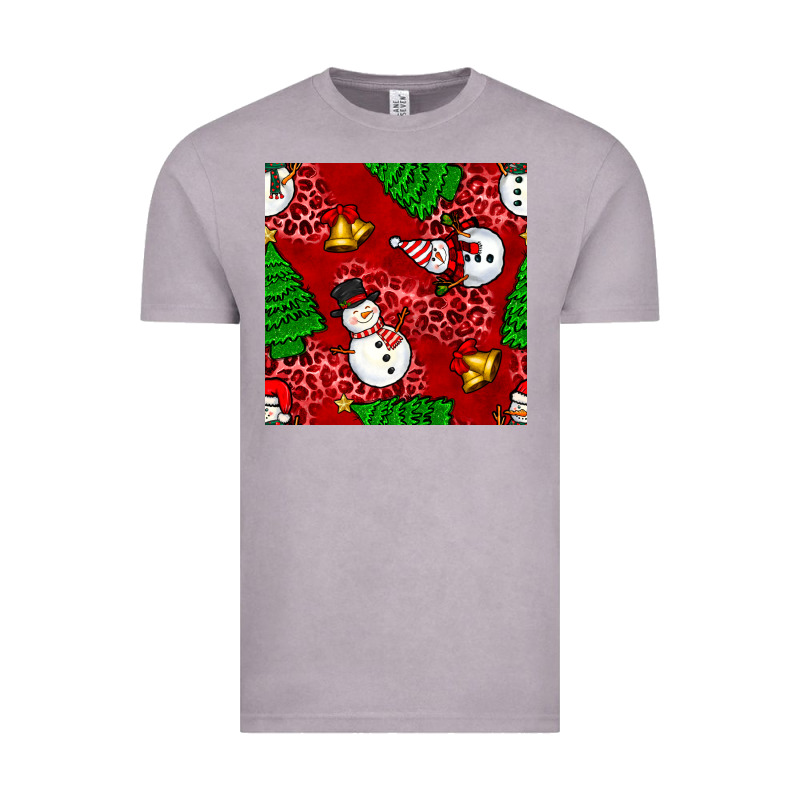 Christmas Snowman And Trees Seamless Pattern Vintage Tee by BundleAndBundleShop | Teevron
