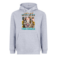 Heather Grey Just A Girl Who Loves Farm Animals Heavyweight Hoodie - BundleAndBundleShop