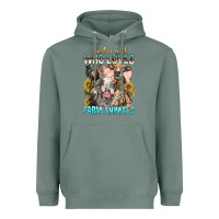 Sage Just A Girl Who Loves Farm Animals Heavyweight Hoodie - BundleAndBundleShop