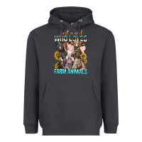 Smoke Just A Girl Who Loves Farm Animals Heavyweight Hoodie - BundleAndBundleShop