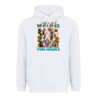 White Just A Girl Who Loves Farm Animals Heavyweight Hoodie - BundleAndBundleShop