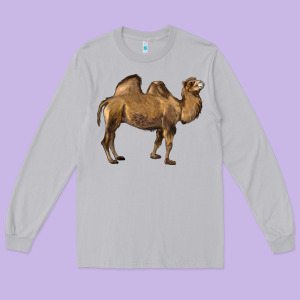 Camel Long Sleeve Tee Designed By Lillyallendesigns
