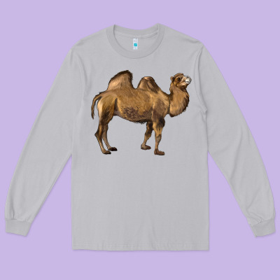 Camel Long Sleeve Tee Designed By Lillyallendesigns