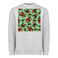 Heather Grey christmas candy cane seamless pattern Heavyweight Sweatshirt - BundleAndBundleShop