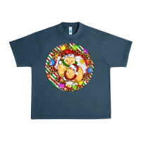 Midnight Navy Christmas chick Urban Heavy Tee - Artiststas