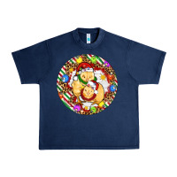 Navy Christmas chick Urban Heavy Tee - Artiststas