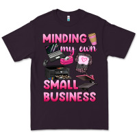 Plum minding my own small business Premium Tee - texasbilliewilder