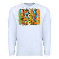 White fall pumpkin brushstroke Premium Sweatshirt - BundleAndBundleShop