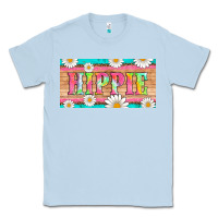 Dusty Blue hippie and daisys license plate template Classic Tee - Artiststas