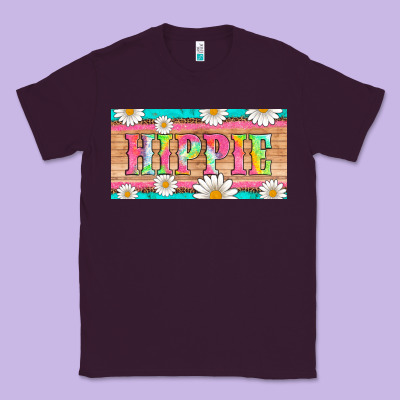 Hippie And Daisys License Plate Template Classic Tee Designed By Artiststas