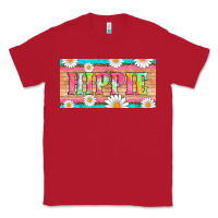 Red hippie and daisys license plate template Classic Tee - Artiststas
