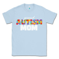 Dusty Blue LIL Autism Mom Classic Tee - CowhideDigitalArt