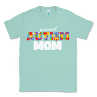 Seafoam LIL Autism Mom Classic Tee - CowhideDigitalArt