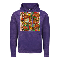 Cloud Purple christmas leopard cow with gift boxes Vintage Hoodie - FaDigitalArtStudio