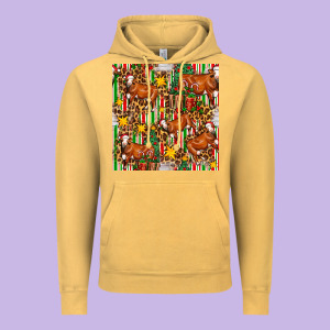 Christmas Leopard Cow With Gift Boxes Vintage Hoodie Designed By Fadigitalartstudio