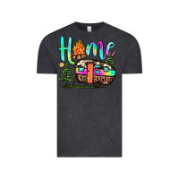 Vintage Black home camp Vintage Tee - JahusDesignShop