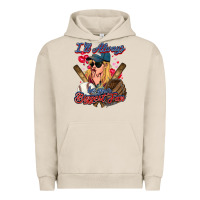 Pigment French Oak I'll always be your biggest fan Baseball Urban Hoodie - HowdyJamesFarm