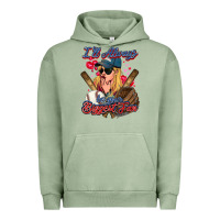 Pigment Oil Green I'll always be your biggest fan Baseball Urban Hoodie - HowdyJamesFarm