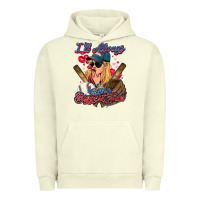 Pigment Pistachio I'll always be your biggest fan Baseball Urban Hoodie - HowdyJamesFarm