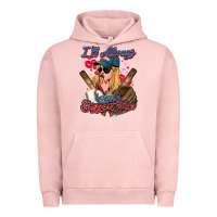 Pigment Salmon I'll always be your biggest fan Baseball Urban Hoodie - HowdyJamesFarm